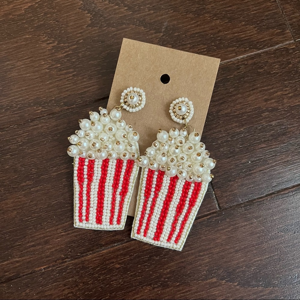 Popcorn Pearl Seed Bead Earrings